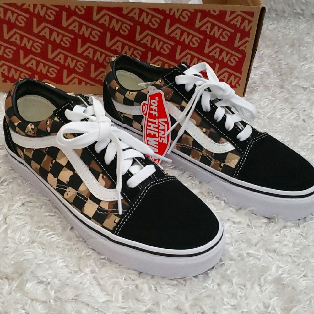Van's Suede Leather Camo Sneakers
